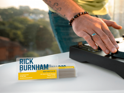 Transparent Business Cards