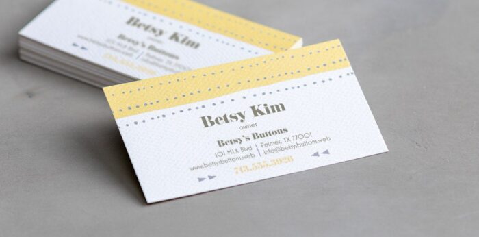 Natural Textured Business Cards - Image 2