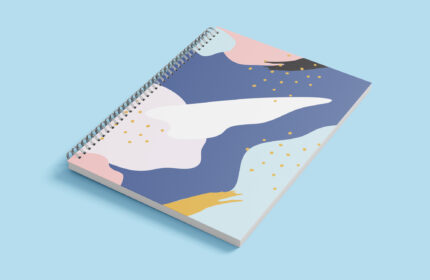 Artistic Watercolor Gift Diary